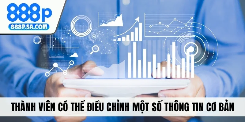 Thành viên có thể điều chỉnh một số thông tin cơ bản